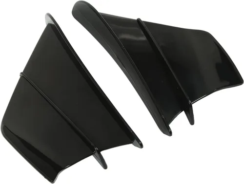 Miniatura 8 de Aleta lateral de motocicleta, alerón lateral de motocicleta, carenado delantero, aletas aerodinámicas para 250 Z900 Z1000 (negro brillante)