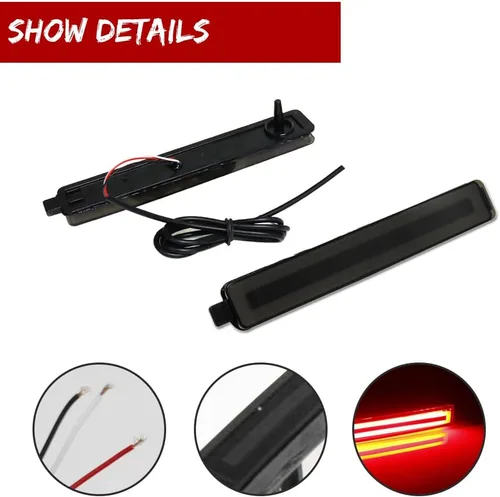 Miniatura 3 de Para Cadillac CTS o CTS-V 2008-2013, Buick Enclave 2008-2012, Equinox 2005-2009, Trailblazer SS 2007-2009 Reflector de parachoques trasero