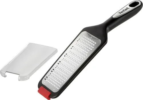 Rallador Tefal Ingenio Negro, con cuchillas dobles afiladas, base antideslizante y tapa protectora, seguridad, eficiencia y estabilidad en rejilla