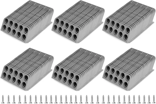 Miniatura 9 de Paquete de 10 soportes de cable para persecución de cables, soporte de cable para gestión organizada de cables eléctricos NMB, dispensador de cables