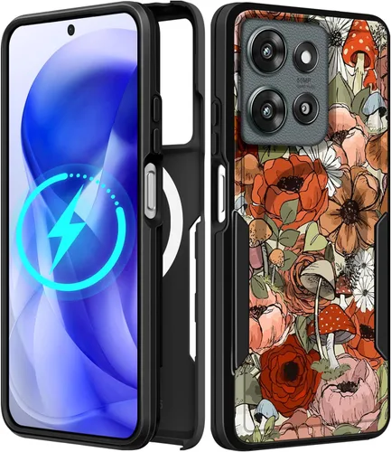 Miniatura 130 de Funda para Moto G 5G 2024 – Compatible con MagSafe para mujeres y niñas, bonita funda protectora magnética para teléfono, diseño femenino Kawaii