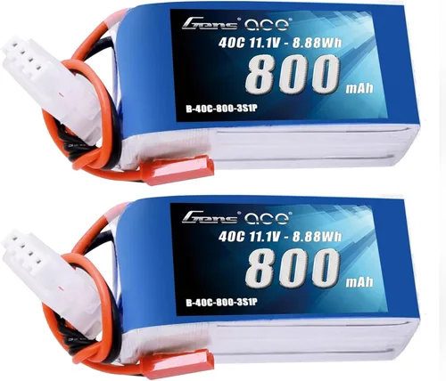 Miniatura 7 de Gens ace 3S 800mAh 11.1V 40C LiPo Batería con JST Plug para 200 250 Heli 31.496 in Warbirds Eflite Blade CP CP Pro Helicóptero Comparar con E-flite