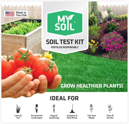MySoil - Kit de prueba de suelo | Cultiva el mejor césped y jardín | Análisis completo y preciso de nutrientes y pH con recomendaciones adaptadas a