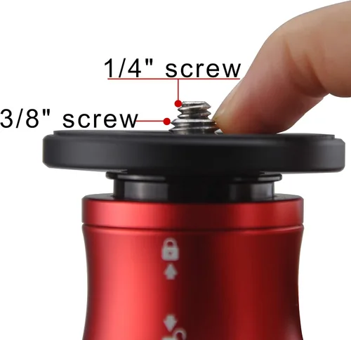 Miniatura 9 de IFOOTAGE Monopod profesional de 71 pulgadas y placa de liberación rápida, monopie de fibra de carbono para cámaras DSLR, cámara de viaje portátil