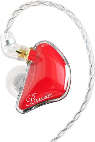 Miniatura 11 de BASN Bmaster Auriculares de Monitor Intrauditivo de Tres Controladores con Dos Cables Desmontables Adecuados para Ingeniero de Audio, Músico (Blanco)