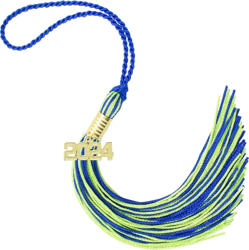 Miniatura 203 de Borla de graduación Aqua 2022, todos los colores escolares disponibles, fabricada en Estados Unidos
