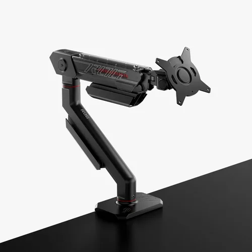 Miniatura 2 de ASUS ROG Ergo Monitor Arm (AAS01) - Montaje de monitor con gestión de cables, ergonómico, pivote, giro, altura totalmente ajustable, configuración