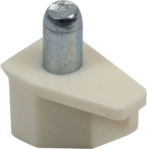 Miniatura 2 de Rok Hardware - Soporte de estante de 0.197 in de color crema almendra para estante de acero, clavija de acero para armario de cocina, estantes