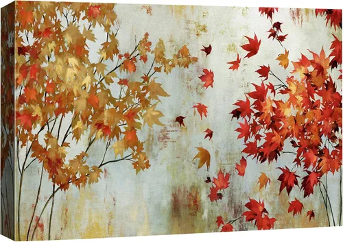 SIGNFORD Lienzo decorativo para pared de sala de estar, dormitorio, hogar, obras de arte, bosque abstracto, listo para colgar, 16 x 24 pulgadas