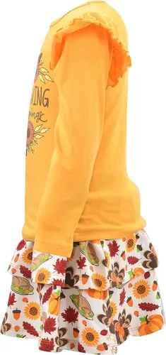 Miniatura 79 de Unique Baby Girls 2pc Skirt Set Outfit Long Sleeve Top with Skirt