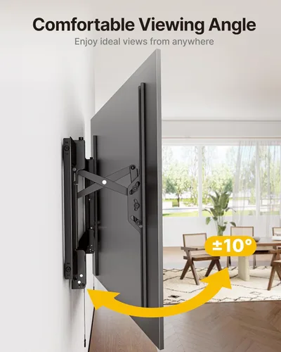 Miniatura 6 de monTEK - Soporte de pared para TV con inclinación de alta resistencia para televisores de 37–90" de hasta 200 libras – Bajo perfil, ajuste