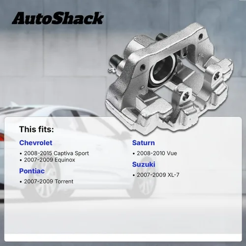 Miniatura 2 de AutoShack - Juego de pinzas de freno delanteras con soporte de repuesto para Saturn Vue Pontiac Torrent Suzuki XL-7 Chevrolet Captiva
