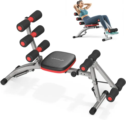 MERACH Máquina de abdominales, entrenador de abdominales ajustable multifuncional, banco de entrenamiento abdominal para gimnasio en casa, máquina