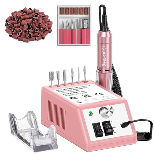 Miniatura 16 de JIASHENG Taladro de uñas profesional, 20000 rpm, máquina de taladro eléctrico de uñas, lima de uñas electrónica, para uñas acrílicas, uñas de gel
