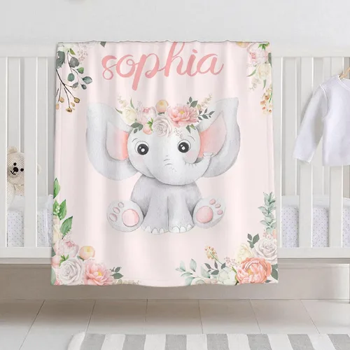Miniatura 15 de Manta de bebé personalizada para niñas y niños, manta de bebé personalizada con nombre para niños pequeños, niños, ducha, recién nacidos, guardería