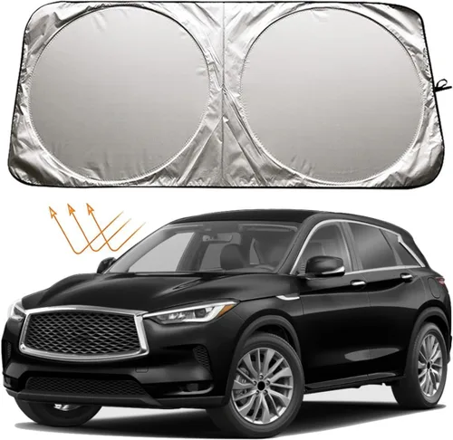 XHRING Parasol para parabrisas para Infiniti QX50 Q50 Q60 Q70 QX55 QX56 QX70 QX30 QX4 Q90L Q Series Accesorios, parasol para ventana delantera de