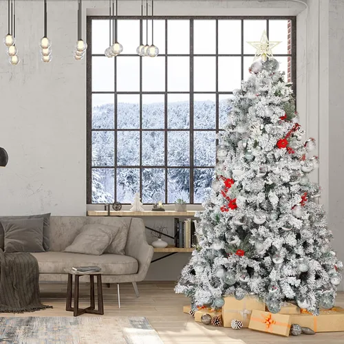 Miniatura 9 de Lulu Home 20 unidades de 3.15" Adornos de bolas de Navidad transparentes, bolas transparentes preencordadas con decoraciones únicas