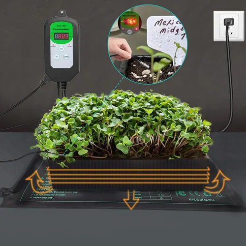 Miniatura 7 de Termostato digital con termostato térmico (certificado EMC) para germinación de semillas, reptiles e invernadero de incubación de cría de cerveza