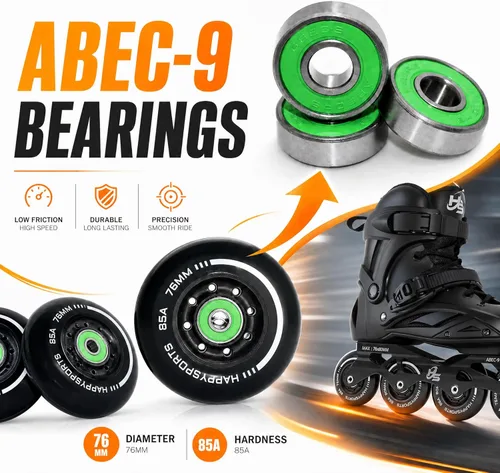 Miniatura 4 de Patines en línea para mujeres y hombres, patines profesionales de fitness con ruedas de poliuretano para hombres y mujeres, patines de alto