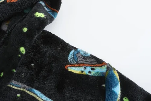 Miniatura 3 de Bata de baño de forro polar suave para niños y niñas