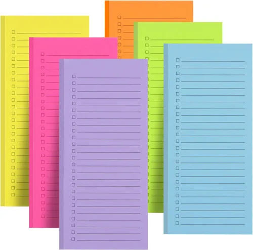 Miniatura 12 de 4 paquetes de blocs de notas magnéticos para nevera, gran almohadilla magnética para lista de comestibles para nevera, diseño completo con parte