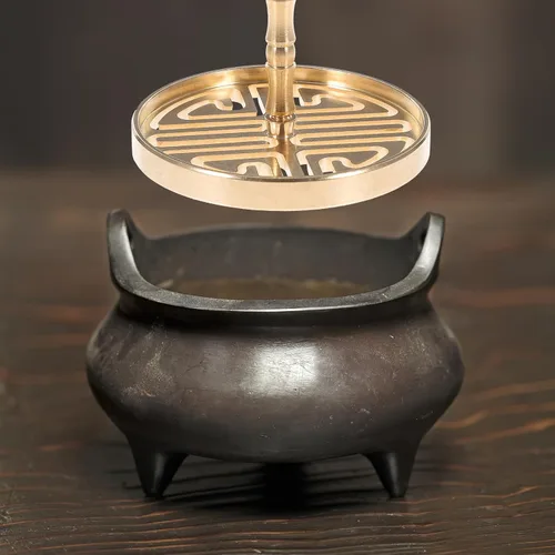 Miniatura 8 de DOITOOL Molde de prensa de incienso de 2.36 x 2.36 x 1.96 pulgadas, molde de latón para prensar cenizas de incienso para hacer conos, accesorios