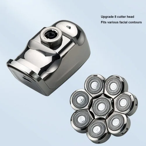 Miniatura 5 de Afeitadoras de cabeza para hombres calvos, 6 en 1, máquina de afeitar eléctrica 8D para hombres, máquina de afeitar para hombres, máquina de afeitar