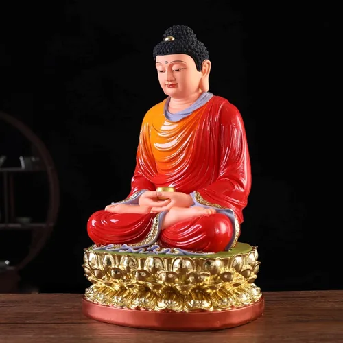 Miniatura 5 de UNNS Decoración decorativa de oficina de ídolo de Buda en meditación, decoración de Feng Shui, atractiva decoración de Buda sereno para tu hogar u