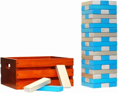 Miniatura 53 de Tailgating Pros Maderas gigantes de primera calidad con caja manchada: ¡elige los colores de tu equipo! Juego gigante para patio al aire libre
