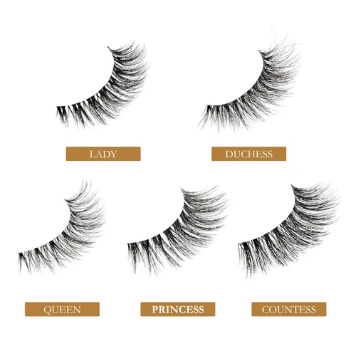 Miniatura 4 de VLuxe - Pestañas postizas, pestañas de tira Royal Muse, lujosas pestañas esponjosas y esponjosas, volumen y rizo súper naturales, ligeras y cómodas