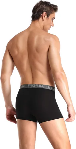 Miniatura 8 de Calzoncillos tipo bóxer de fibra bambú para hombre (4 unidades)