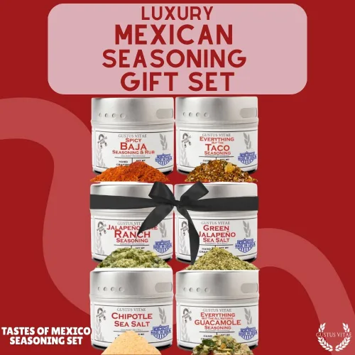 Miniatura 8 de Gustus Vitae Set de regalo de condimentos mexicanos – Tastes of Mexico – Mezcla de especias artesanales – Juego de 6 – Sin OMG, totalmente natural