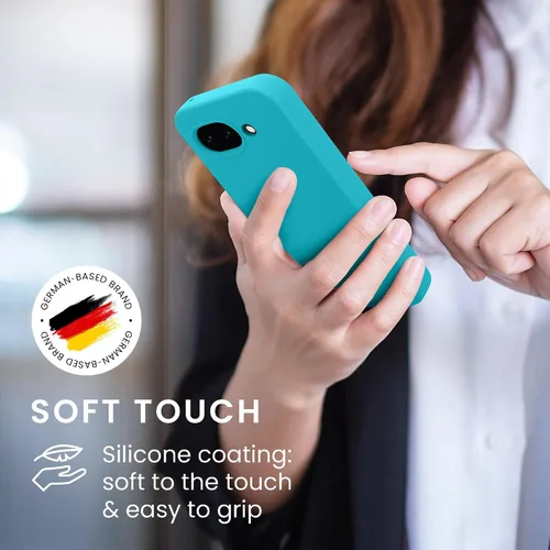 Miniatura 499 de kwmobile Funda Compatible con Google Pixel 6 Pro - Funda de teléfono de silicona TPU con acabado suave - Azul Arrecife