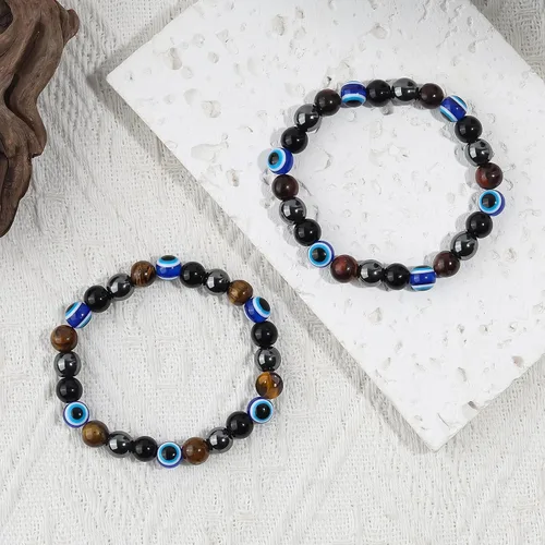 Miniatura 15 de Triple Protection Bracelet, CARPDIM Evil Eye bracelet and Black Obsidian evil eye Beads Bracelet for Men Women Healing Bracelets Bring Good Luck