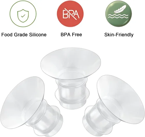Miniatura 3 de Inserto de brida 3 piezas de 0.591 in para Momcozy S12 pro/S9 pro/S9/S10/S12/Medela/Tsrete/Spectra/Bellabababy, etc. Extractor de leche portátil