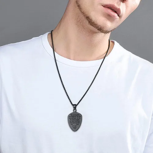 Miniatura 323 de U7 Saint Benedict/Michael Medal Necklace, 316L Stainless Steel Virgin Mary Necklace for Men Women, Bible Verse Protection Necklace Catholic