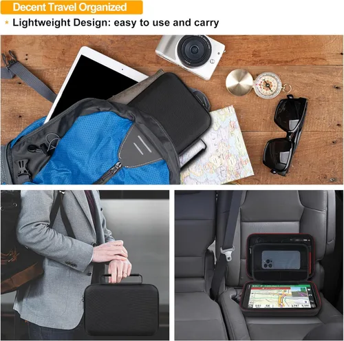 Miniatura 6 de Elonbo Funda rígida de viaje GPS para Garmin dezl OTR1000 de 10 pulgadas, Garmin dezl OTR1010/Garmin RV 1090 Sistema de navegación GPS, bolsillo