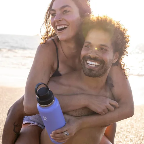 Miniatura 8 de Hydro Flask Botella de agua – Acero inoxidable aislado – Tapa de boca ancha para chug, antiderrames, a prueba de fugas en rocío de 40 onzas Dew