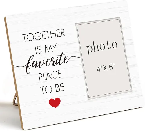 Miniatura 10 de I Love You Most Gifts - Marco de fotos de madera con corazones para él, su cumpleaños, aniversario, Navidad, regalo sentimental "I Love You