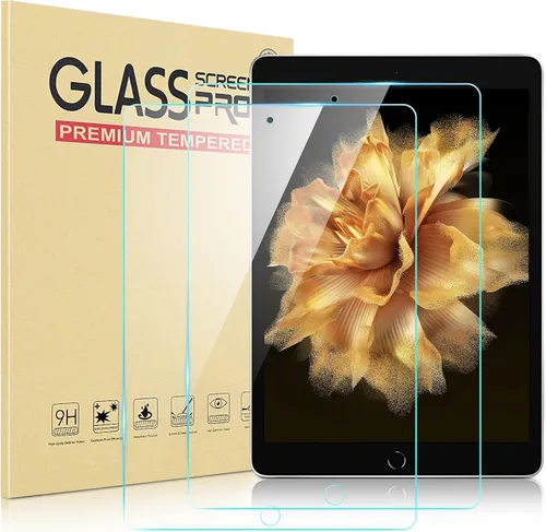 DTTO Protector de pantalla para iPad de 6ª/5ª generación, modelo 2018/2017 de 9.7 pulgadas, protector de película de vidrio templado para iPad