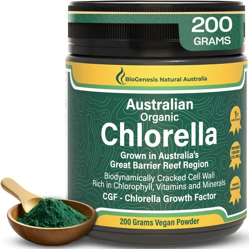 Miniatura 10 de Biogenesis Mini tabletas orgánicas de Chlorella – 300 unidades (200 mg) Cultivadas en Australia Ricas en clorofila, vitaminas y minerales