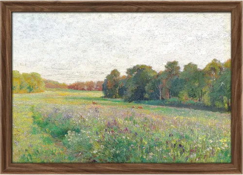 Miniatura 110 de MUDECOR Lienzo enmarcado prémium para pared, pinos nevados en bosque de invierno, ilustraciones modernas, arte contemporáneo, escénico, divertido
