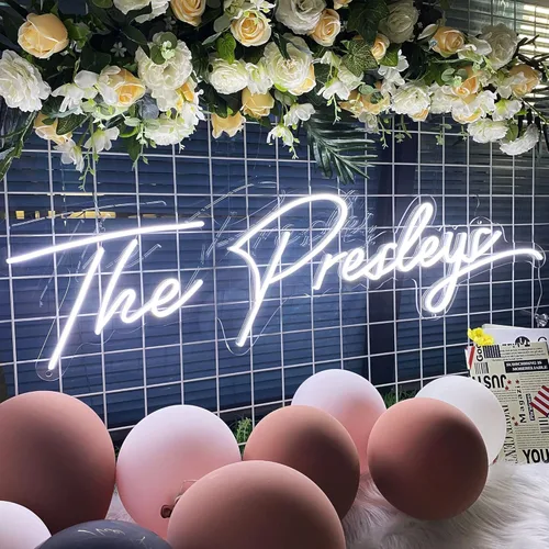 Miniatura 10 de Letrero de Neón LED Personalizado con Nombre Letrero de Luces de Neón Personalizadas para Dormitorio Boda Fiesta de Cumpleaños Decoración de Hogar
