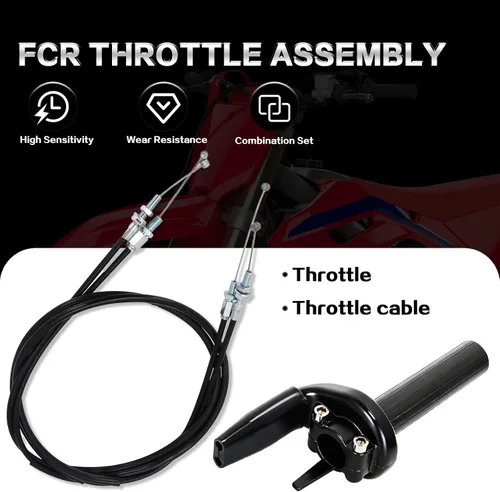 Miniatura 2 de Tubo de acelerador de motocicleta con cable de aceleración para YZ250F 426F 450F / WR250F 426F 450F / CRF150R 150RB 250R 250X 450R 450X / KX250F