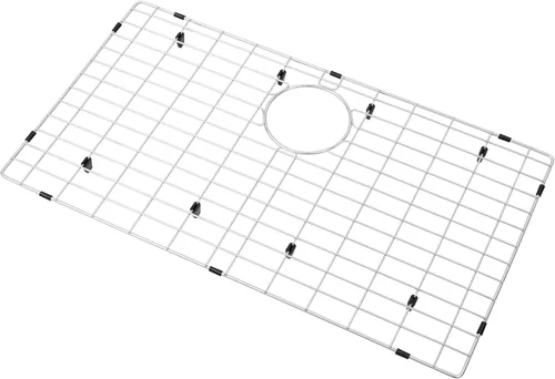 Miniatura 13 de Rejilla de fregadero de cocina Zeesink, protectores de fregadero de 18 1/2" X 13 3/8", rejilla de fregadero de acero inoxidable con drenaje central