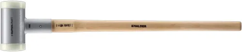 Miniatura 15 de Halder SuperCraft Dead Blow Mallet 3366.020 - Mazo sin rebote, inserciones de nailon duro, mango de madera de nogal americano con protector