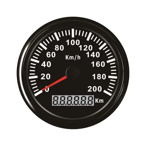 Miniatura 9 de ELING Nuevo universal 3.346 in velocímetro odómetro medidor de velocidad 74.6 mi/h para coche camión motor auto con retroiluminación roja 12V/24V