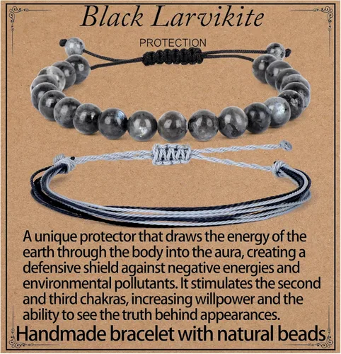 Miniatura 90 de LPBeads Pulsera de piedra natural hecha a mano de tamaño ajustable