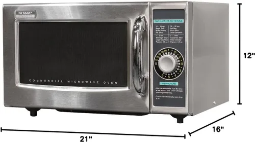 Miniatura 8 de Horno de microondas de alta resistencia con temporizador de dial, 1000 vatios, 120 voltios, talla única