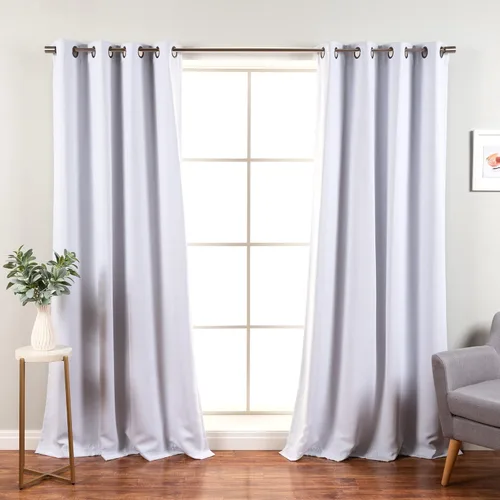 Miniatura 44 de Best Home Fashion Cortinas Opacas 2 Paneles - Tratamiento de Ventana con Aislamiento Térmico Premium Cortinas Opacas para Dormitorio - Parte Castaño